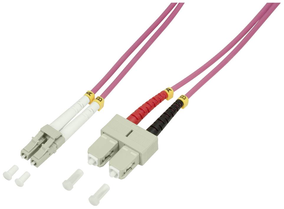 LogiLink optički priključni kabl 2,00 m ljubičasta LC-utikač