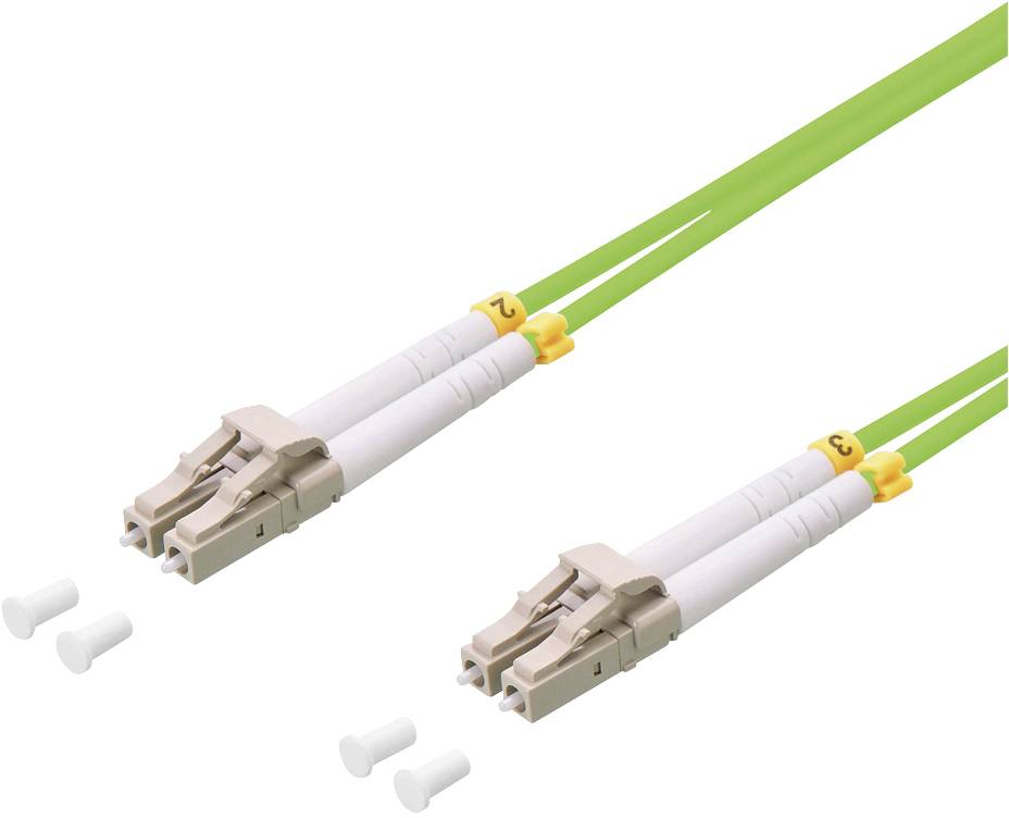 LogiLink optički priključni kabl 10,00 m limetno zelena LC/UPC-utikač