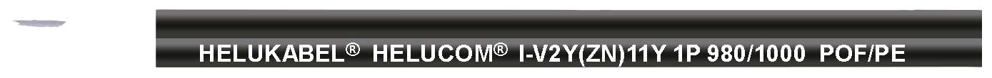 HELU 80532-100 POF optički kabl 2,20 mm crna 100 m