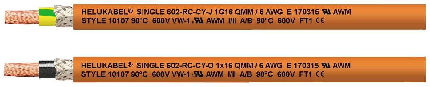 HELU 602-RC-CY-O kabl za energetske lance 1 x 50 mm² 1000 V 17,20 mm