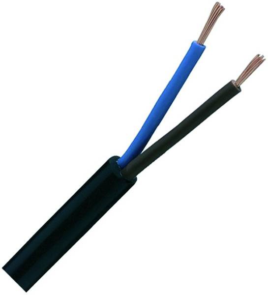 NOVA PVC H03VV-F3G0,75RG100sw kabl sa plaštom 100 m Round Black