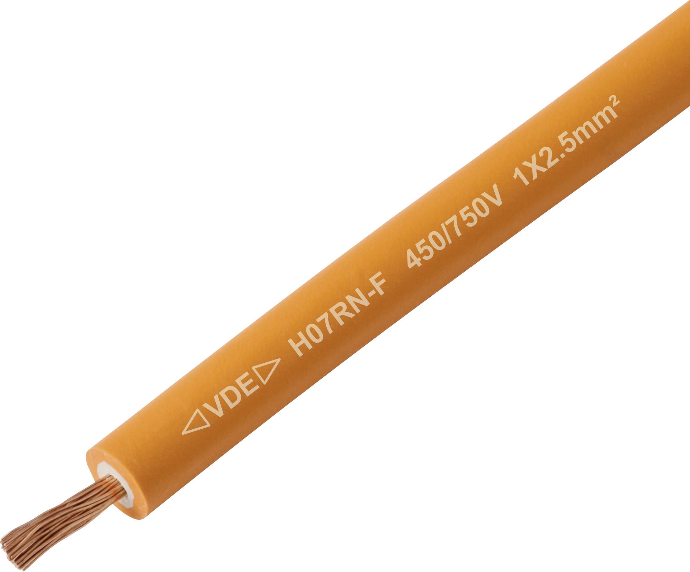 TRU COMPONENTS TC-13537036 gumirani kabl 1 x 2,5 mm² 450 V, 750 V 6.7