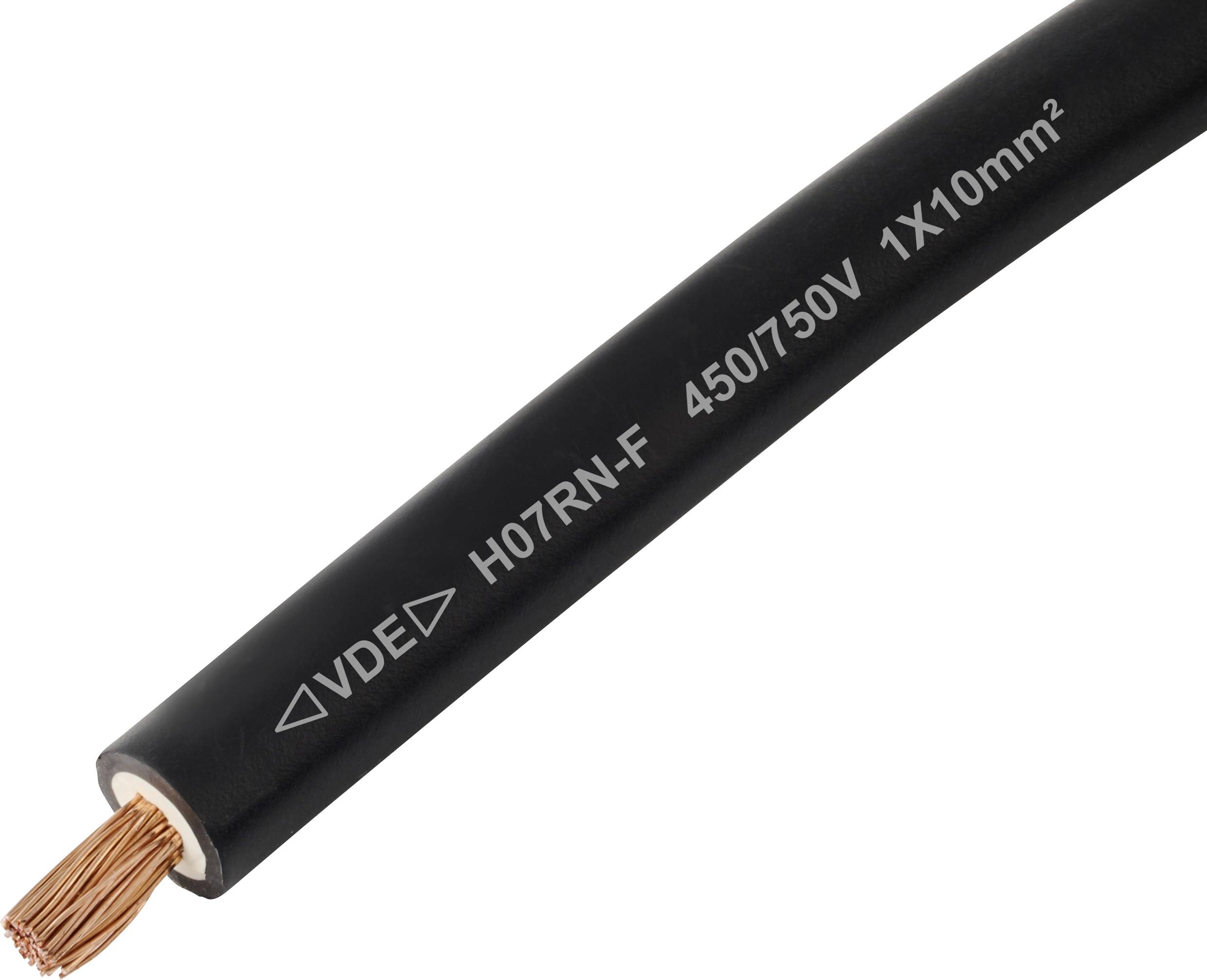 TRU COMPONENTS TC-13537072 gumirani kabl 1 x 10 mm² 450 V, 750 V 10,3 mm