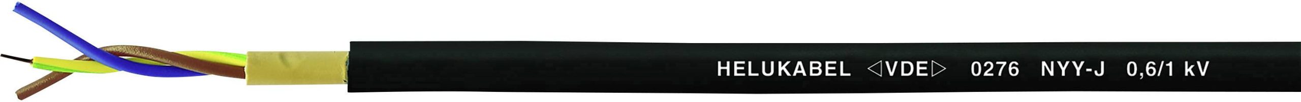 Podzemni NYY-J kabl za uzemljenje 5 G 2,5 mm² 1000 V 14,50 mm