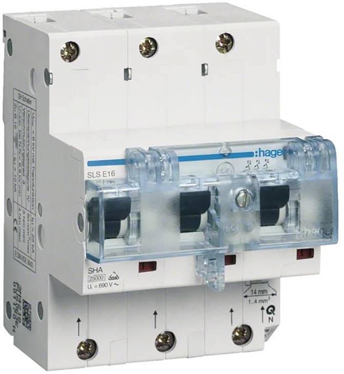Hager HTN316E automatski osigurac 3-polni 16 A 400 V