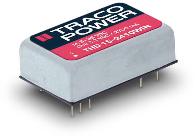 TracoPower THD 15-2413WIN DC/DC napajanje - ispravljač za štampanu ploču 24 V/DC 15 V/DC 1 A 15 W Broj izlaza: 1 x.