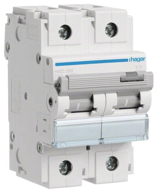 Hager HMD280 automatski osigurac 2-polni 80 A 415 V 15 kA