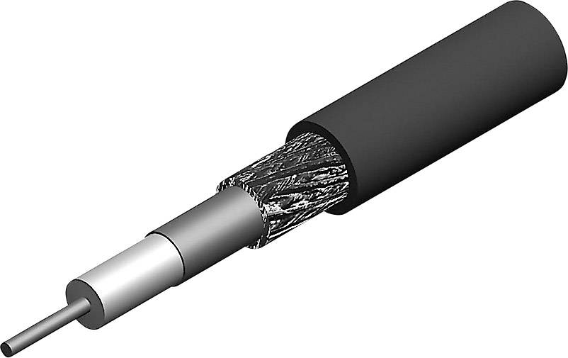 SSB Electronic koaksijalni kabl 5,70 mm crna Metrsko blago