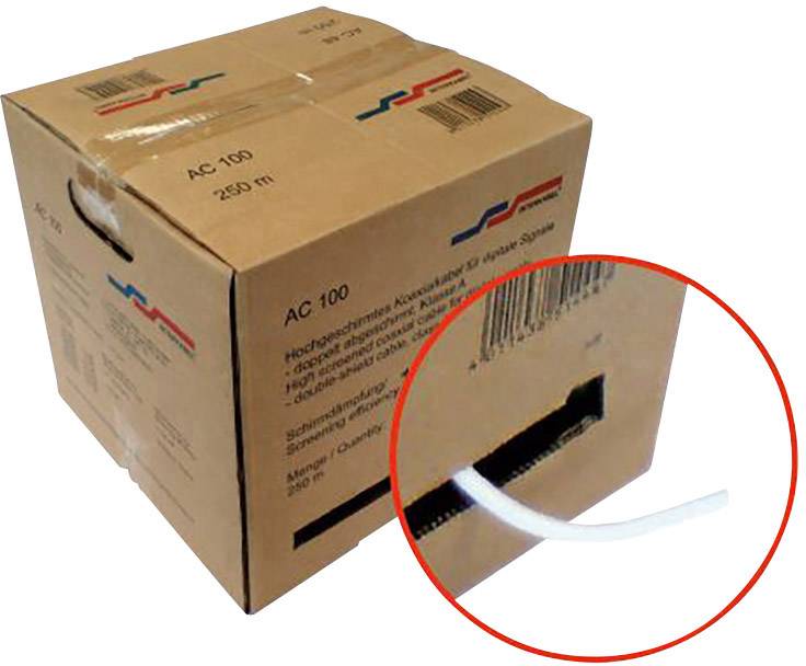 Interkabel AC100-250B koaksijalni kabl 6,90 mm bela 250 m