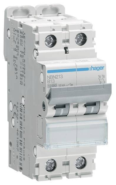 Hager NBN213 automatski osigurac 2-polni 13 A 400 V 10 kA