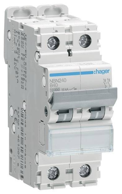 Hager NBN240 automatski osigurac 2-polni 40 A 400 V 10 kA