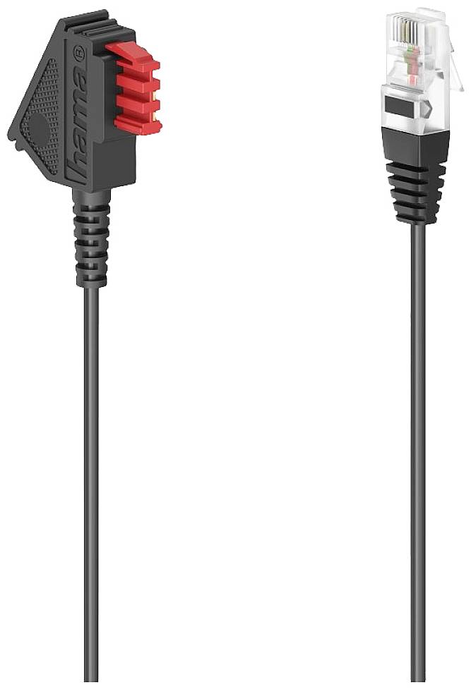 Hama DSL DSL priključni kabl 3 m crna muški konektor TAE-F
