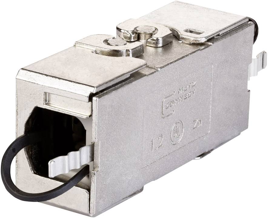 Metz mrežni adapter mrežni konektor CAT 6a srebrna (metalna)