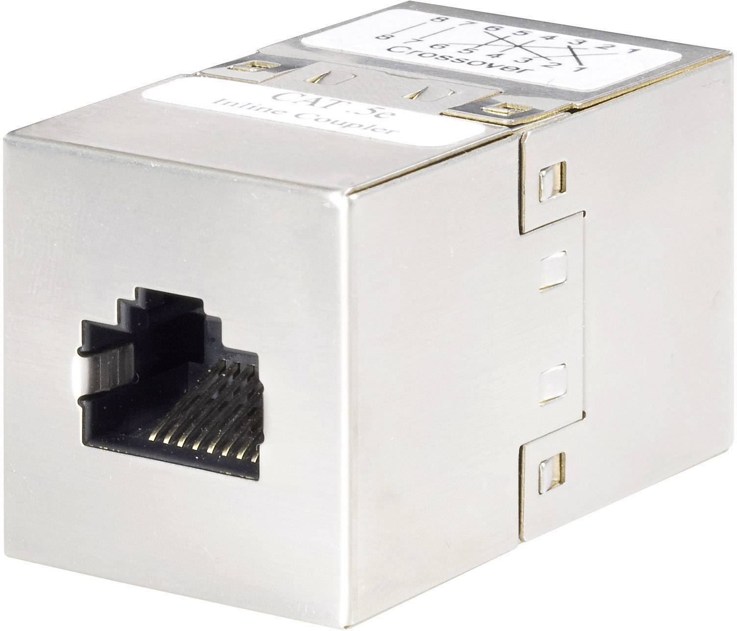 Renkforce mrežni adapter 1x RJ45 utičnica na 1x RJ45 utičnica CAT 5e metalna