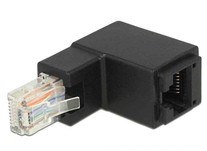 Delock mrežni adapter 1x RJ45 utikač na 1x RJ45 utičnica crna