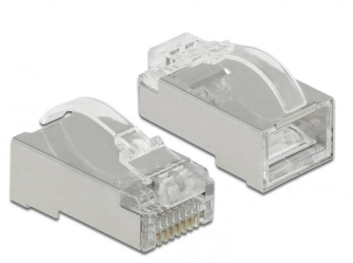Delock mrežni adapter 1x RJ45 utikač na RJ45 utikač providna