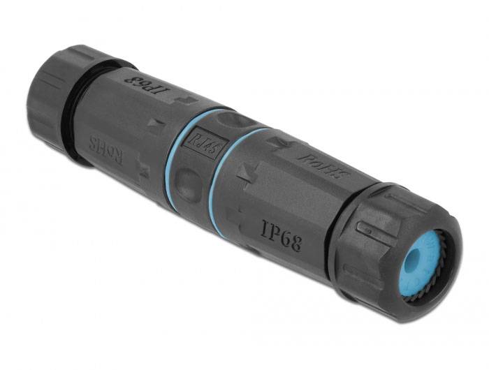 Delock mrežni adapter 1x RJ45 utičnica na 1x RJ45 utičnica crna