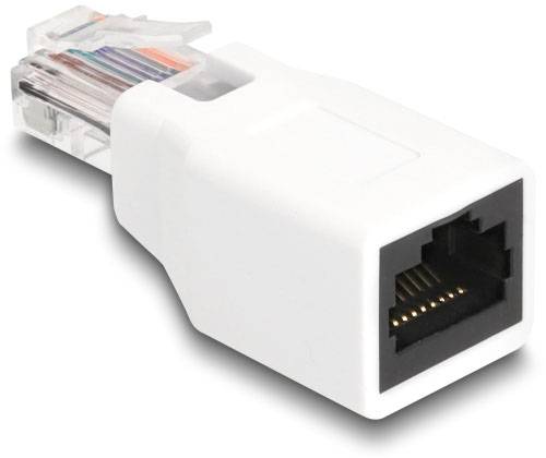 Delock mrežni adapter 1x RJ50 utikač na 1x RJ50 utičnica bela