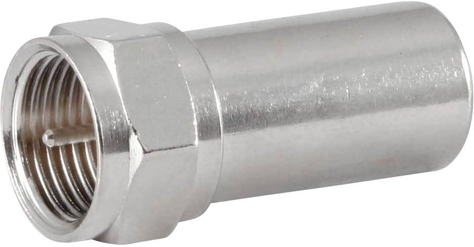 F koaksijalni adapter srebrna ravni 1 kom 1534951
