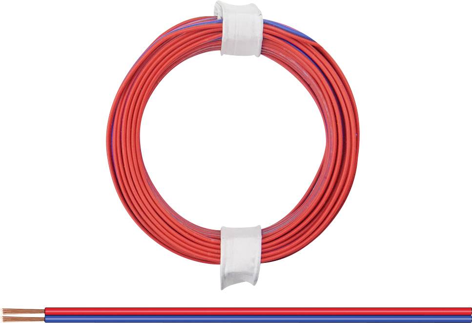 Donau Elektronik 114-02 upredena žica 2 x 0,08 mm² crvene-plava 5 m