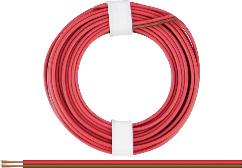 Donau Elektronik 218-08 upredena žica 2 x 0,14 mm² crvene-braon 5 m