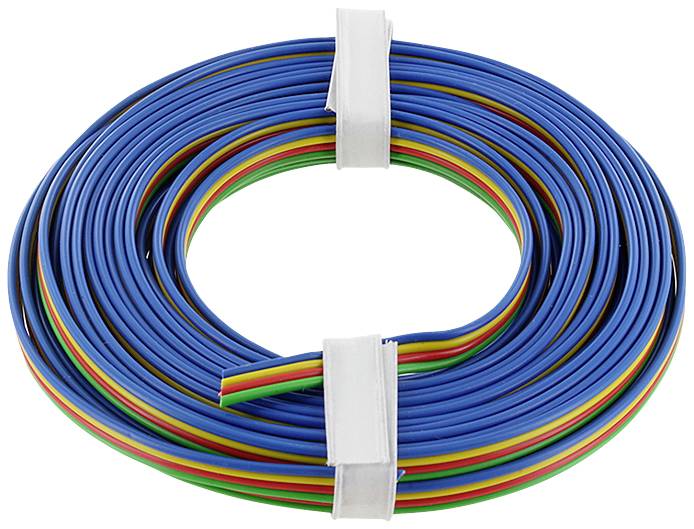 econ KL4X014FARB5 upredena žica 4 x 0,14 mm² 500 V plava, žuta, crvena, zelena