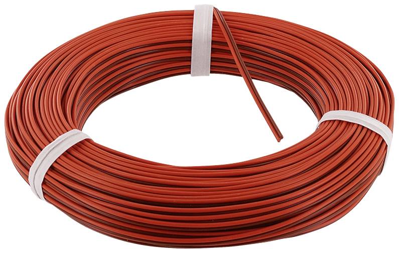 econ KZL2X014RTBR25 upredena žica 2 x 0,14 mm² 500 V crvena, braon