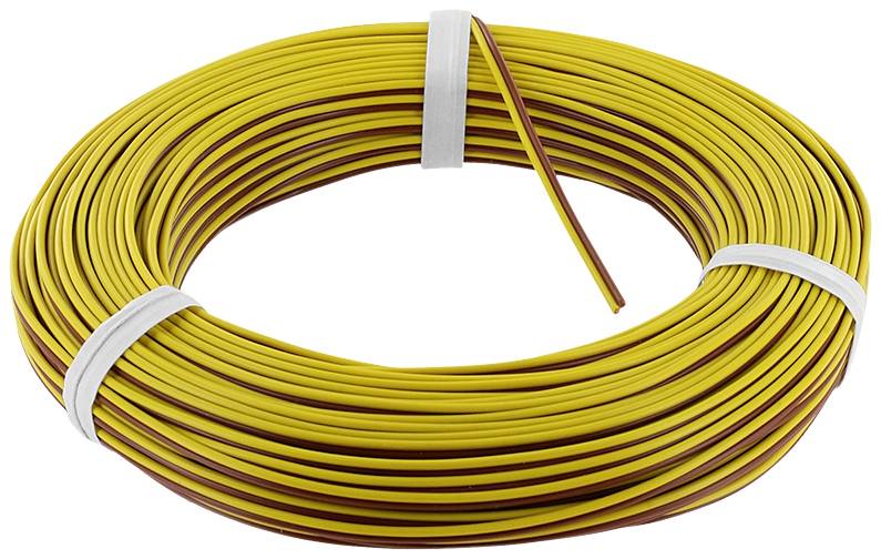 econ ZKL014GEBR50 upredena žica 2 x 0,14 mm² 500 V žuta, braon