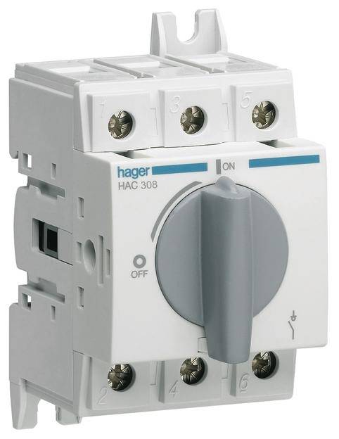 Hager HAC308 automatski osigurac 3-polni 80 A 415 V