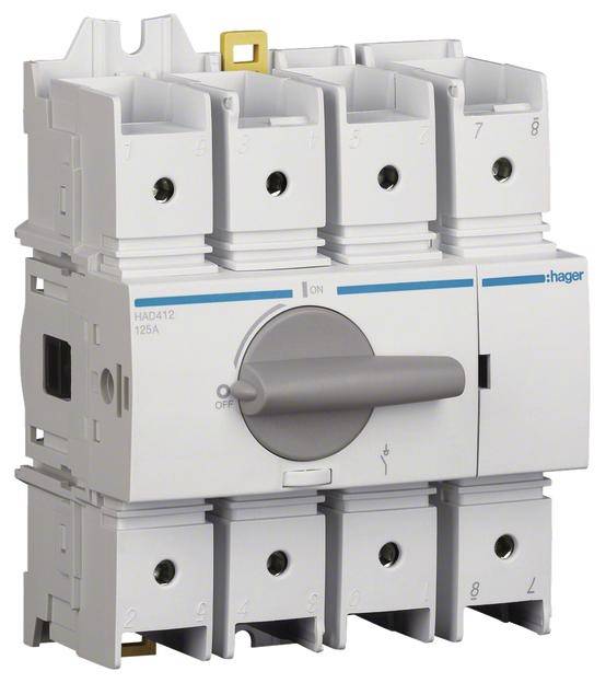 Hager HAD412 automatski osigurac 4-polni 125 A 415 V