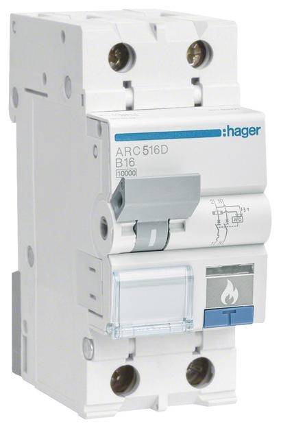 Hager ARC560D automatski osigurac 2-polni 10 A 230 V 10 kA