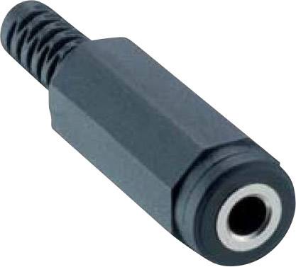 Džek konektor 3,5 mm 34 V DC/AC crna ravni ženski