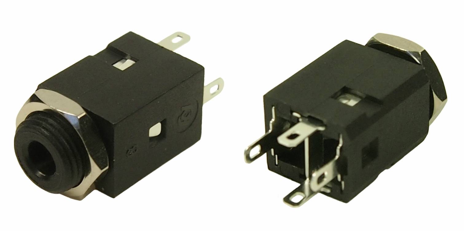 Cliff FC681375VH banana konektor 3,5 mm crna ugradni ženski
