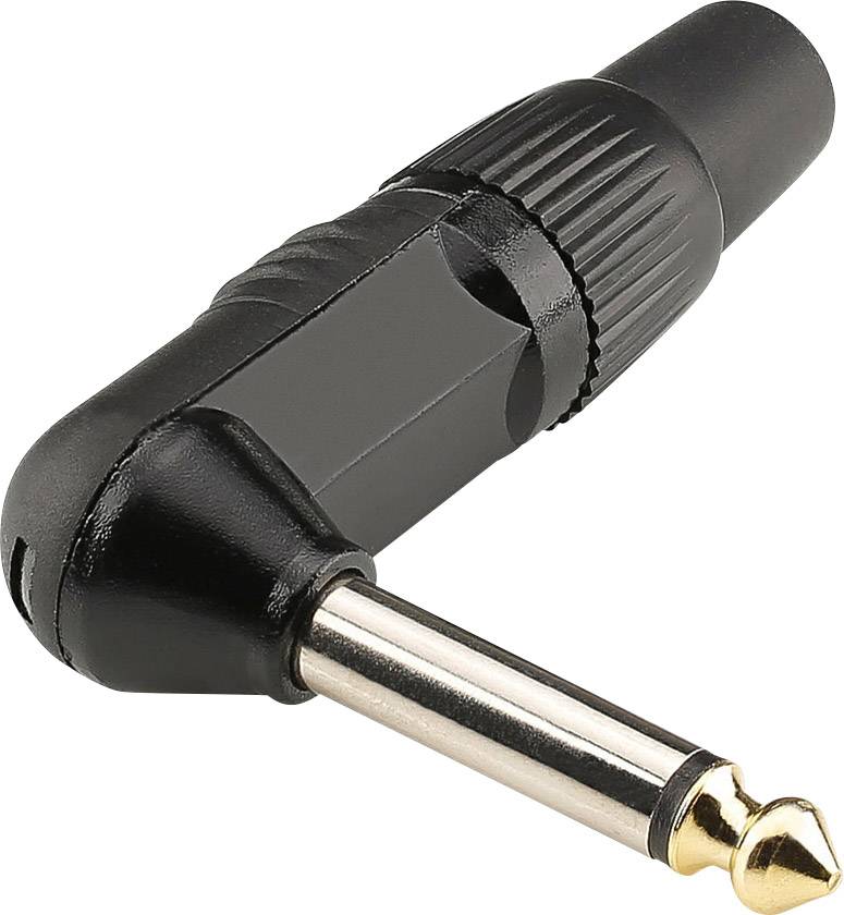Hicon HI-J63MA06 6,35 mm banana konektor crna Z olajšanjem zategovanja 2