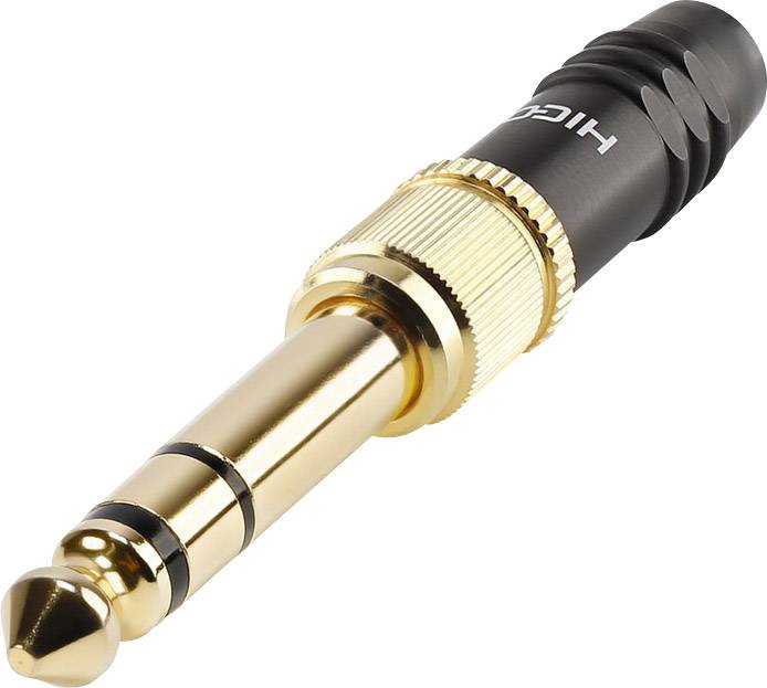 Hicon HI-J3563S banana konektor 3,5 mm crna ravni muški