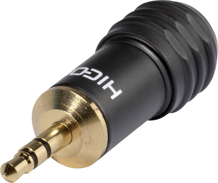 Hicon HI-J35M04 banana konektor 3,5 mm crna Mono 1 kom