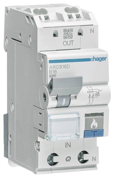 Hager ARC906D automatski osigurac 2-polni 6 A 230 V 6 kA