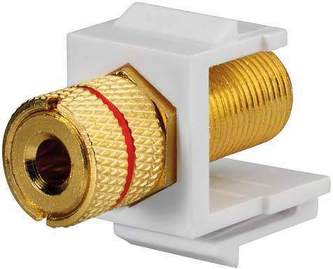 Rutenbeck komunikacioni adapter Bananski utikači 1 kom KMK-LS rot sw