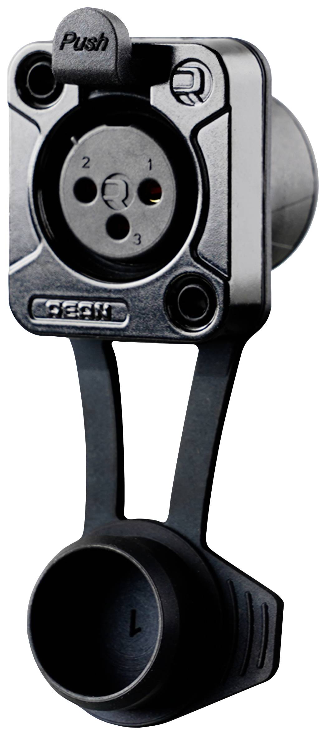 Rean RRX3F-Z-012-1 XLR konektor 50 V crna ugradni ženski