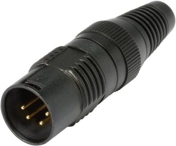 XLR-utični HI-X4CM-G XLR konektor crna 1 kom