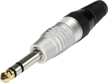 Džek-utični HI-J63S 6,35 mm banana konektor srebrna 1 kom