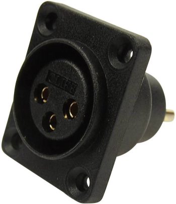 XLR-utični CP30070 XLR konektor 250 V/AC crna
