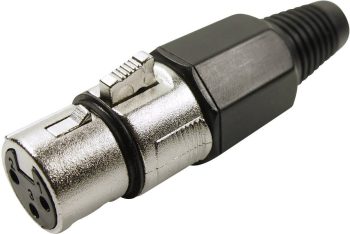 XLR-utični FC6140 XLR konektor srebrna ravni ženski 3