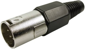 XLR-utični FC6155 XLR konektor srebrna ravni muški 4