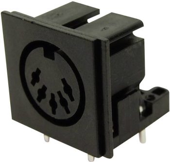 DIN-okrugli FC680805 okrugli DIN konektor 34 V/AC crna