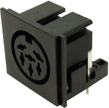 DIN-okrugli FC680806 okrugli DIN konektor 34 V/AC crna