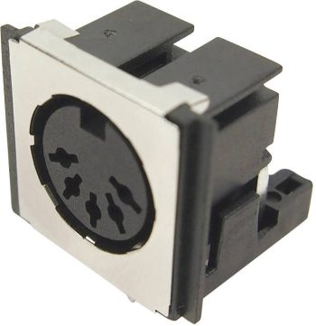 DIN-okrugli FM6725 okrugli DIN konektor 34 V/AC crna oklopljen