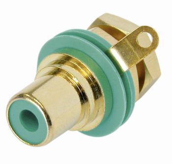 Činč-utični NYS367-5-CON RCA konektor zelena 2 1 kom