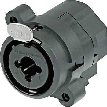 XLR-utični NCJ9FI-H XLR konektor crna S preklopnim kontaktom 3