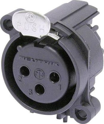 XLR-utični NC3FAAH1 XLR konektor 50 V/AC crna